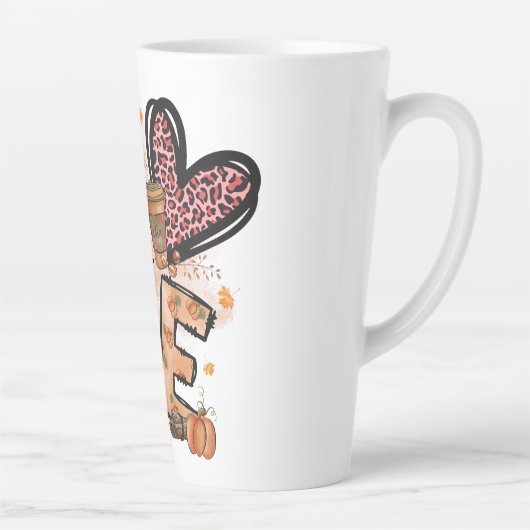 Herbst und Latten, Liebe Latte Tasse (Rechts)