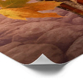 Herbst und Monarchschmetterlinge Poster (Ecke)