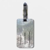 Herbst und Nebelweg Gepäckanhänger (Rückseite vertikal)