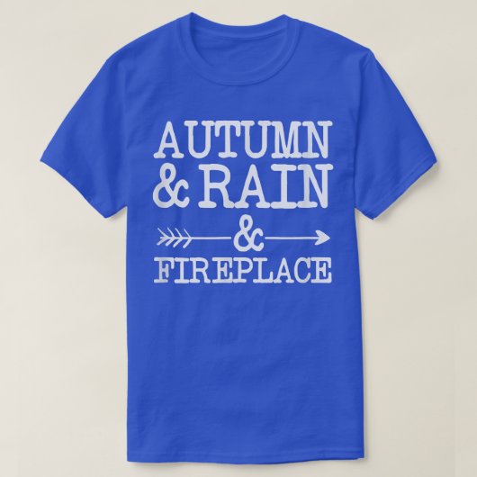 Herbst und Regen und Feuer T-Shirt (Design vorne)