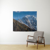 Herbst und Winter in schneebedeckten Bergen Wandteppich (Beispiel (Horizontal))