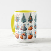 Herbst- und Winter-Saison-Keramikbecher Tasse (Vorderseite Links)