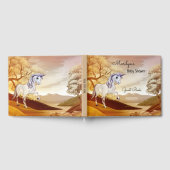 Herbst Unicorn Baby Shower Gästebuch (Voll)