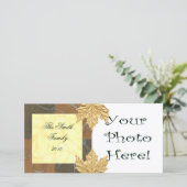 Herbst/Urlaub Fotokarte Feiertagskarte (Stehend Vorderseite)