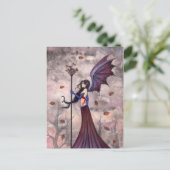 Herbst Vampire Gothic Fairy Postcard Postkarte (Stehend Vorderseite)
