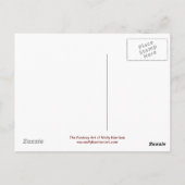 Herbst Vampire Gothic Fairy Postcard Postkarte (Rückseite)