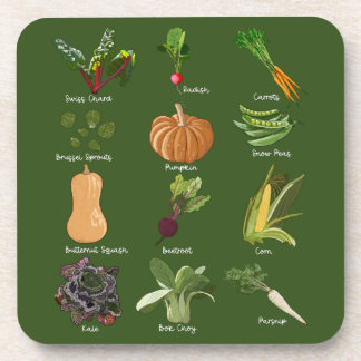 Herbst Veggies fallen Gemüseernte Getränkeuntersetzer