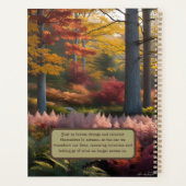 Herbst verändert Evolution Leben grün braun Planer (Rückseite)