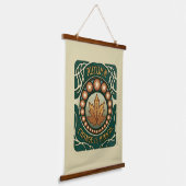 Herbst, Veränderung ist Magie Wandteppich Mit Holzrahmen (Gewinkelt)