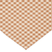 Herbst verbranntes Orange Gingham-Muster Herbst Ka Tischdecke (Schrägansicht)