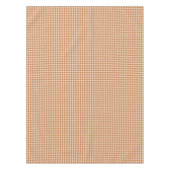 Herbst verbranntes Orange Gingham-Muster Herbst Ka Tischdecke (Vorderseite)