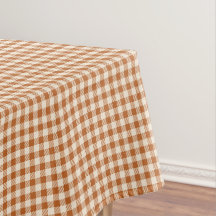 Herbst verbranntes Orange Gingham-Muster Herbst Ka