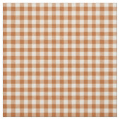 Herbst verbranntes Orange Gingham-Muster Herbst Pl Stoff (Muster)