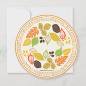 Herbst Verlass Bridal Dusche Einladungen (Rückseite)