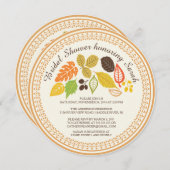 Herbst Verlass Bridal Dusche Einladungen (Vorne/Hinten)