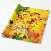 Herbst verlässt 7 glückliches geschenkpapier (Ungerollt)