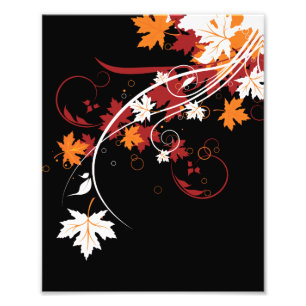 Herbst verlässt abstrakt fotodruck