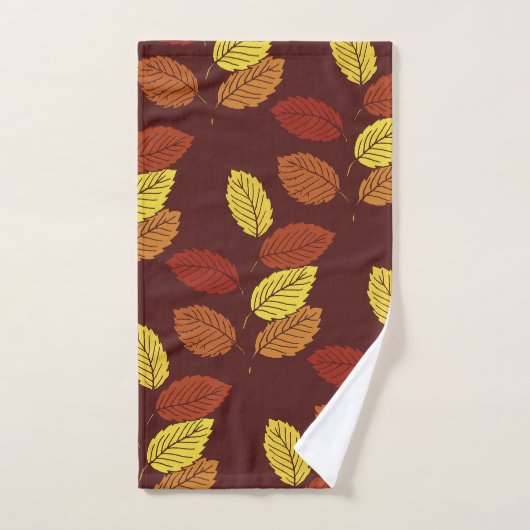 Herbst verlässt Badezimmer-Tuch-Set Badhandtuch Set (Handtuch)