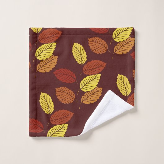 Herbst verlässt Badezimmer-Tuch-Set Badhandtuch Set (Waschlappen)