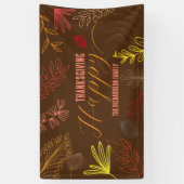 Herbst verlässt Branchen und Berries Erntedank Banner (Vertikal)