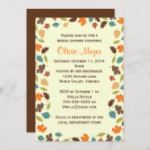 Herbst verlässt BrautPolterabend-Einladungen Einladung (Vorne/Hinten)