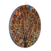 Herbst verlässt Fireworks Dartscheibe (Vorderseite Links)