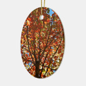 Herbst verlässt Fireworks Keramik Ornament (Links)