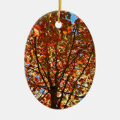 Herbst verlässt Fireworks Keramik Ornament (Vorne)