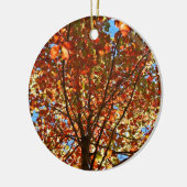 Herbst verlässt Fireworks Keramikornament (Links)