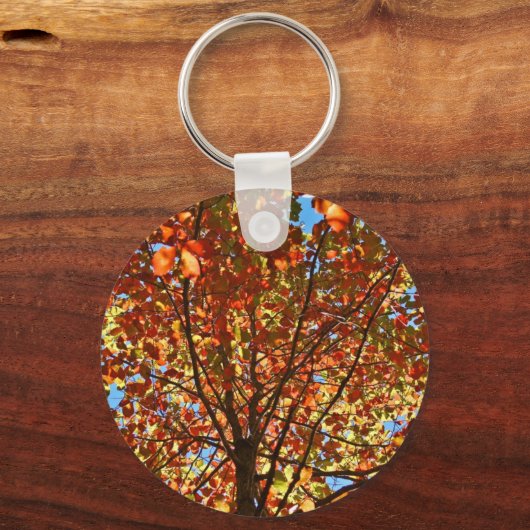 Herbst verlässt Fireworks Schlüsselanhänger (Vorderseite)