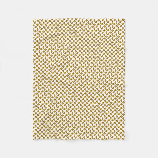 Herbst verlässt gelbes Blatt-Muster auf jeder Fleecedecke (Vorderseite)