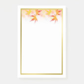 Herbst verlässt Goldgrenze | Fall Saasonal Notepad Post-it Klebezettel (Vorderseite)