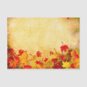 Herbst Verlässt Grenze auf Pergament Seidenpapier (Vorderseite)