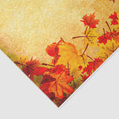 Herbst Verlässt Grenze auf Pergament Seidenpapier (Ausschnitt)