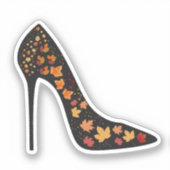 Herbst verlässt Heels Mode Aufkleber (Vorderseite)