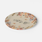 Herbst verlässt Hochzeits-Party, Teller zu (Schrägansicht)