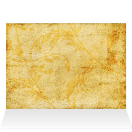 Herbst verlässt Hochzeitstisch Sitzkarte (Innenansicht Horizontal (Oben))