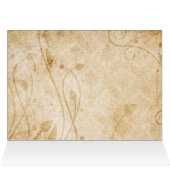 Herbst verlässt Hochzeitstisch Sitzkarte (Innenansicht Horizontal (Oben))