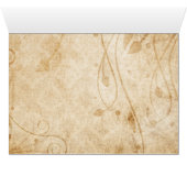 Herbst verlässt Hochzeitstisch Sitzkarte (Innenansicht Horizontal (Unten))