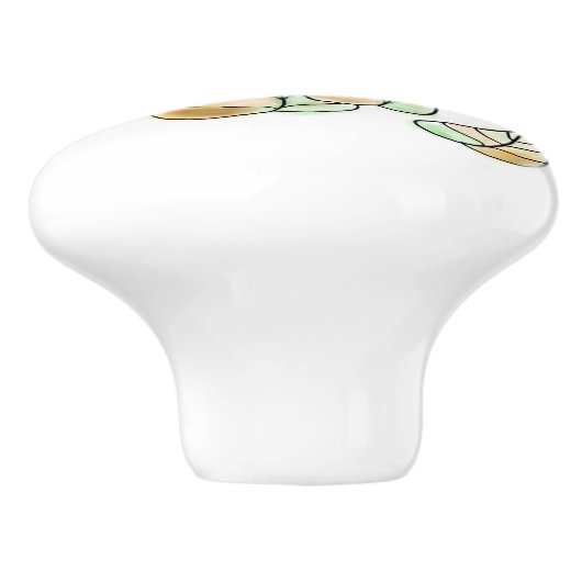 Herbst verlässt Keramik-Griff Keramikknauf (Seitenansicht)