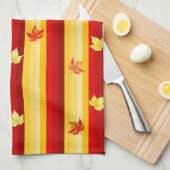 Herbst verlässt Küchentücher (Viertel Falte)