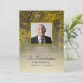 Herbst verlässt Lane-Beerdigungsdienst Programm (Stehend Vorderseite)