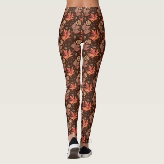 Herbst verlässt Leggings (Rückseite)