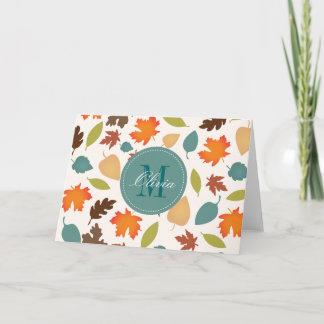 Herbst verlässt Monogramm personalisierte