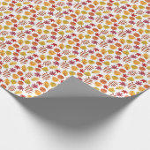 Herbst verlässt Muster Geschenkpapier (Ecke)