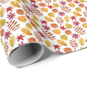 Herbst verlässt Muster Geschenkpapier (Rolleneckpunkt)