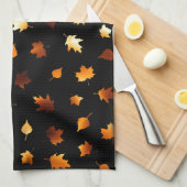 Herbst verlässt Muster Handtuch (Viertel Falte)