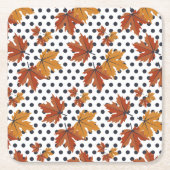 Herbst verlässt Muster Rechteckiger Pappuntersetzer (Vorderseite)
