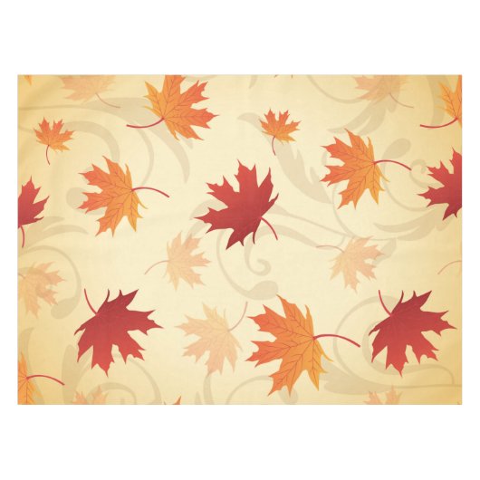 Herbst verlässt Muster Tischdecke (Vorderseite (Horizontal))
