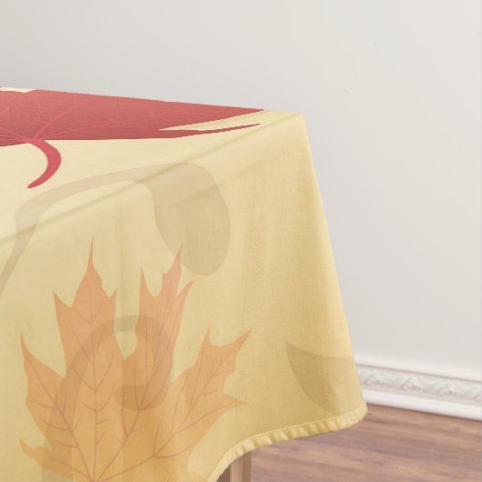 Herbst verlässt Muster Tischdecke (Beispiel)